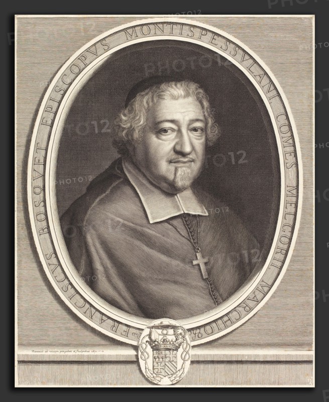 Robert Nanteuil (French, 1623 - 1678), Francois Bosquet, 1671, engraving