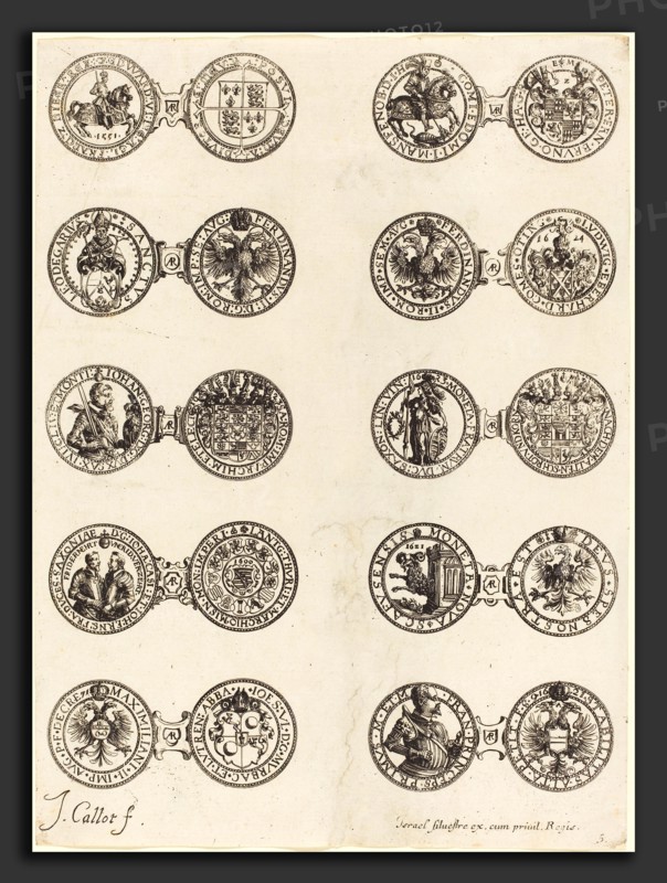 Jacques Callot (French, 1592 - 1635), Coins [plate 5], etching