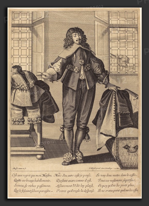 Abraham Bosse (French, 1602 - 1676), The Valet, engraving in black on laid paper
