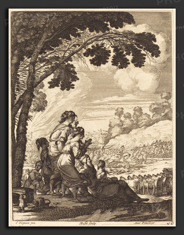 Abraham Bosse after Claude Vignon (French, 1602 - 1676), Illustration to Jean Desmarets' "L'Ariane", published 1639, etching and engraving