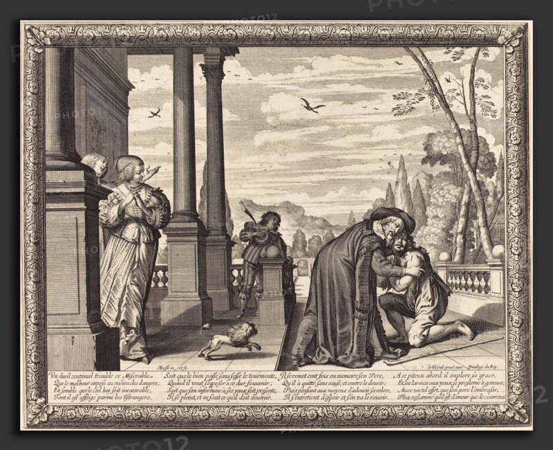 Abraham Bosse (French, 1602 - 1676), The Prodigal Son Received by his Father, engraving