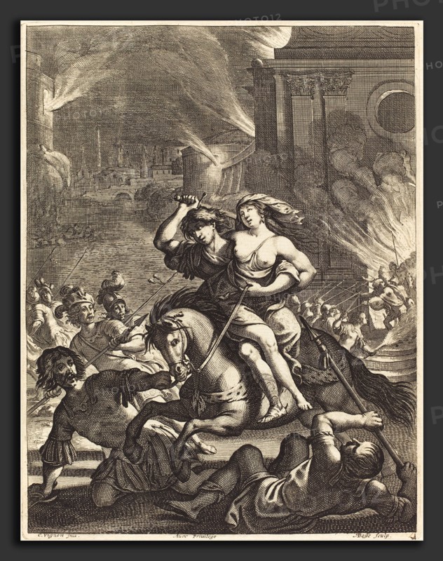 Abraham Bosse after Claude Vignon (French, 1602 - 1676), Illustration to Jean Desmarets' "L'Ariane", published 1639, etching and engraving