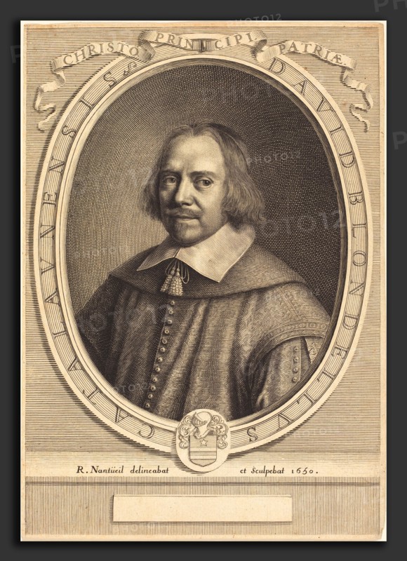 Robert Nanteuil (French, 1623 - 1678), David Blondel, 1650, engraving