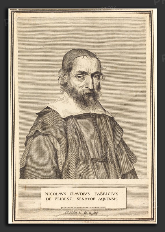 Claude Mellan (French, 1598 - 1688), Nicolas-Claude Fabri de Peiresc, 1637, engraving on laid paper