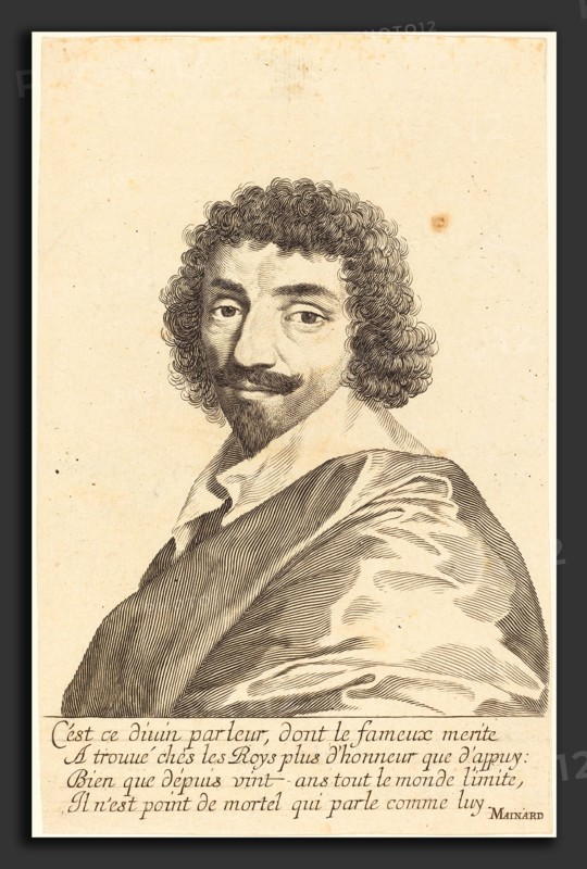 Claude Mellan (French, 1598 - 1688), Jean-Louis Guez de Balzac, probably 1637, engraving on laid paper