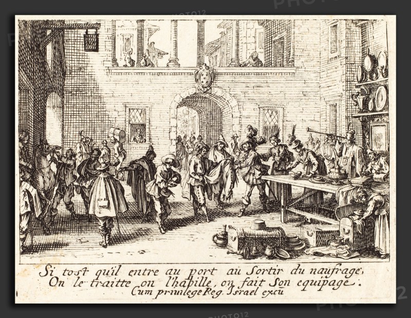 Jacques Callot (French, 1592 - 1635), The Parents Bestow Gifts, etching