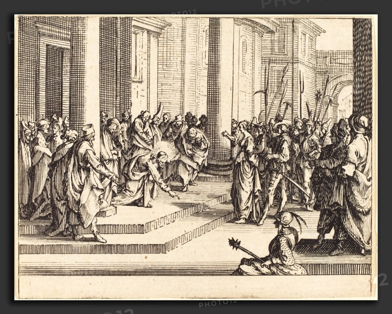Jacques Callot (French, 1592 - 1635), Stoning of Jesus, 1635, etching
