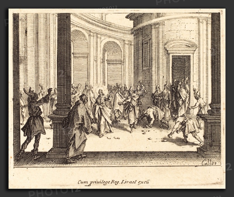 Jacques Callot (French, 1592 - 1635), Stoning of Jesus, 1635, etching