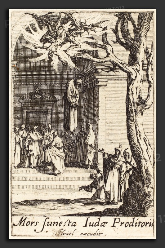 Jacques Callot (French, 1592 - 1635), The Death of Judas, c. 1634-1635, etching