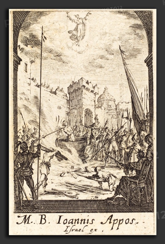 Jacques Callot (French, 1592 - 1635), The Martyrdom of Saint John the Evangelist, c. 1634-1635, etching