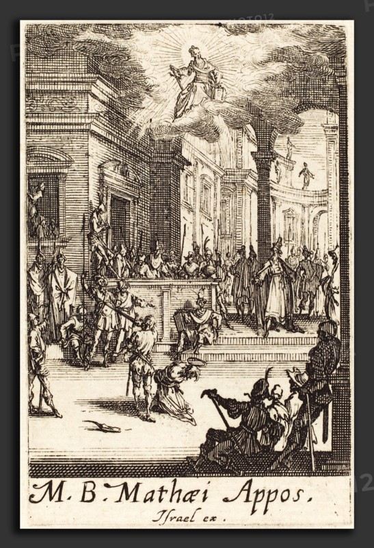 Jacques Callot (French, 1592 - 1635), The Martyrdom of Saint Matthew, c. 1634-1635, etching