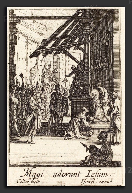 Jacques Callot (French, 1592 - 1635), The Adoration of the Magi, in or after 1630, etching