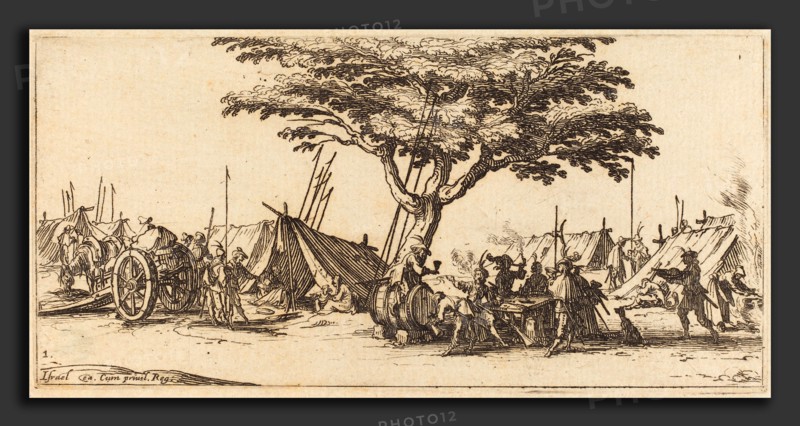 Jacques Callot (French, 1592 - 1635), The Camp, c. 1633, etching
