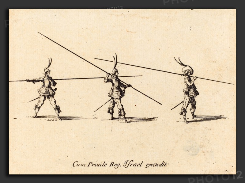 Jacques Callot (French, 1592 - 1635), Drill with Tilted Pikes, 1634-1635, etching
