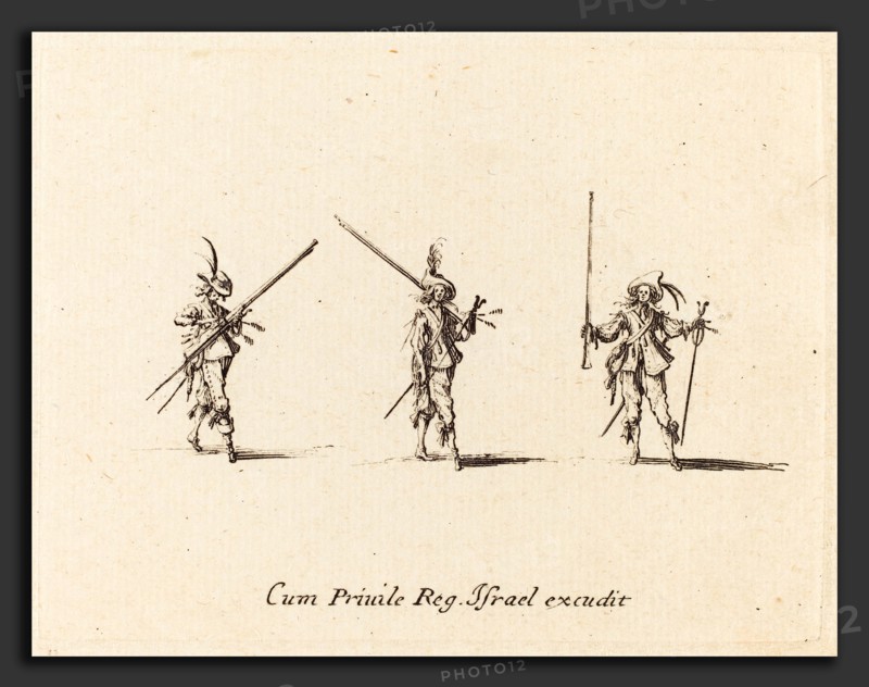 Jacques Callot (French, 1592 - 1635), Drill with the Musket, 1634-1635, etching