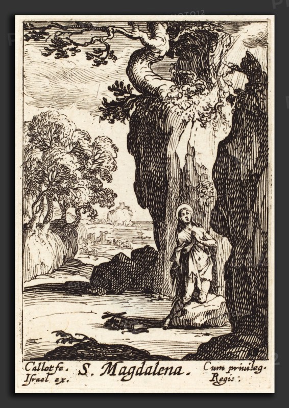 Jacques Callot (French, 1592 - 1635), Saint Mary Magdalene, etching