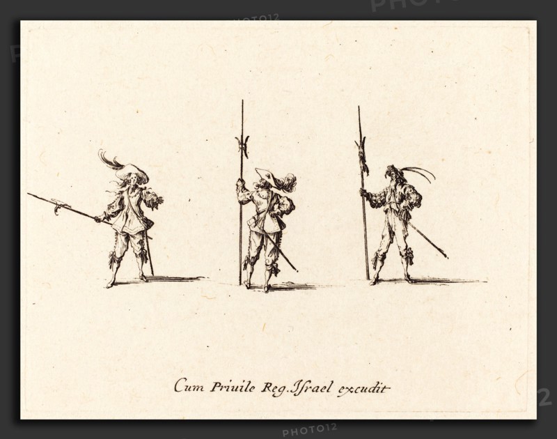 Jacques Callot (French, 1592 - 1635), Drill with Halberds, 1634-1635, etching