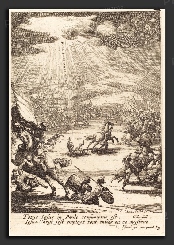 Jacques Callot (French, 1592 - 1635), The Conversion of Saint Paul, etching