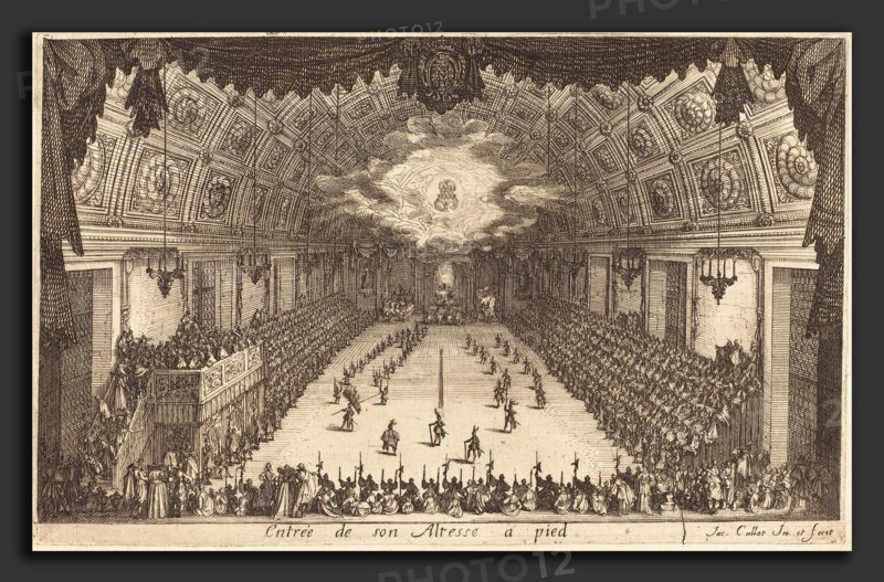 Jacques Callot (French, 1592 - 1635), Entry of His Highness on Foot, 1627, etching