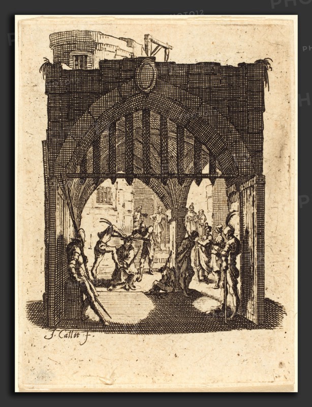 Jacques Callot (French, 1592 - 1635), The Crowning with Thorns, c. 1624-1625, etching