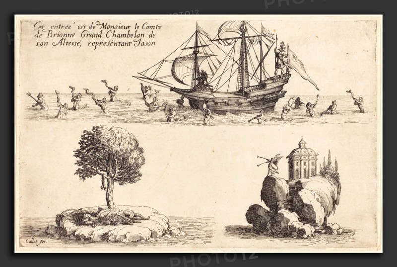 Jacques Callot (French, 1592 - 1635), Entry of M. le Comte de Brionne, Grand Chamberlain of His Highness, Representing Jason, 1627, etching