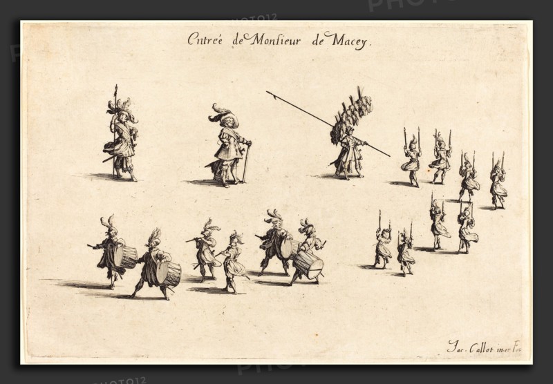 Jacques Callot (French, 1592 - 1635), Entry of M. de Macey, 1627, etching