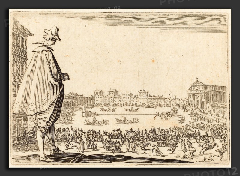 Jacques Callot (French, 1592 - 1635), Piazza Santa Maria Novella, Florence, c. 1622, etching
