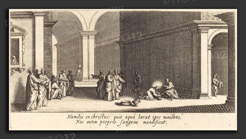 Jacques Callot (French, 1592 - 1635), Christ Washing the Apostles' Feet, c. 1618, etching and engraving