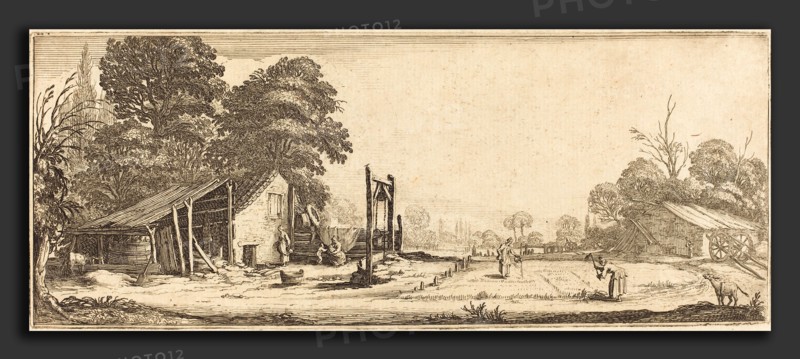 Follower of Jacques Callot, The Garden, probably c. 1633-1635, etching