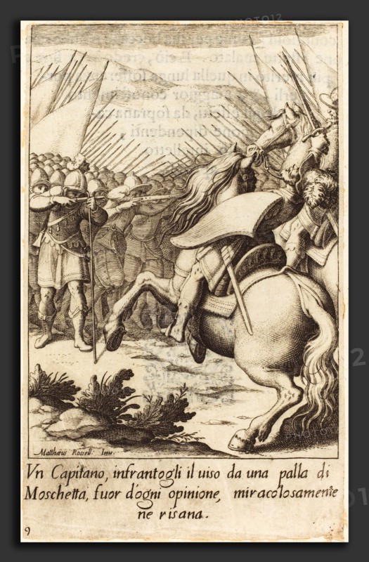 Jacques Callot after Matteo Rosselli (French, 1592 - 1635), The Captain, 1619, engraving