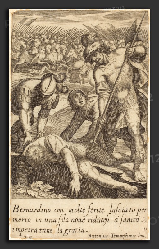 Jacques Callot after Antonio Tempesta (French, 1592 - 1635), Bernardino, 1619, engraving