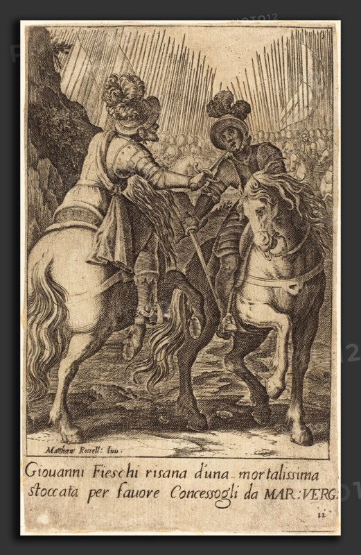 Jacques Callot after Matteo Rosselli (French, 1592 - 1635), Giovanni Fieschi, 1619, engraving