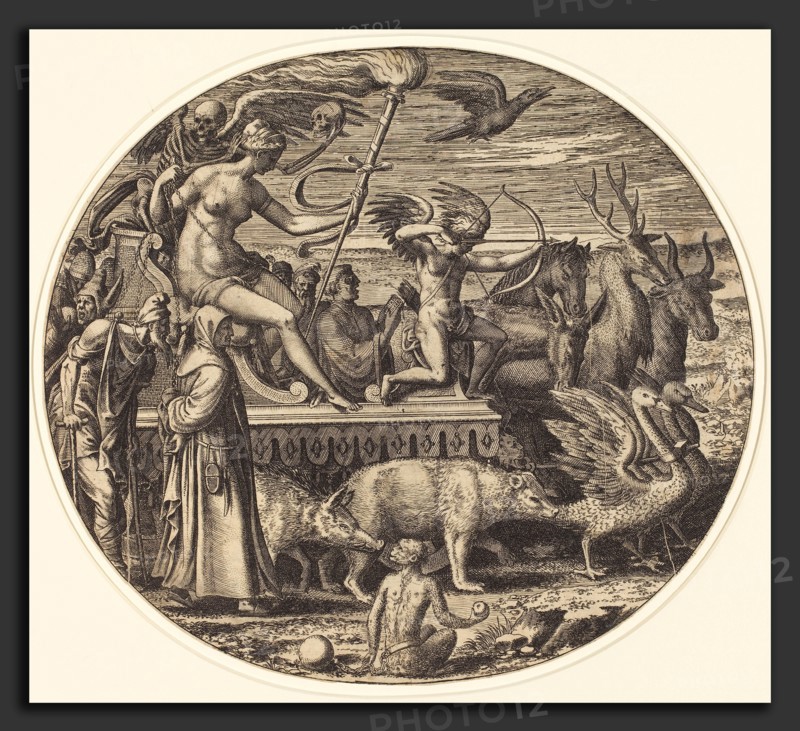 Léon Davent after Luca Penni (French (?), active 1540-1556), Lust, c. 1547, etching and engraving on laid paper