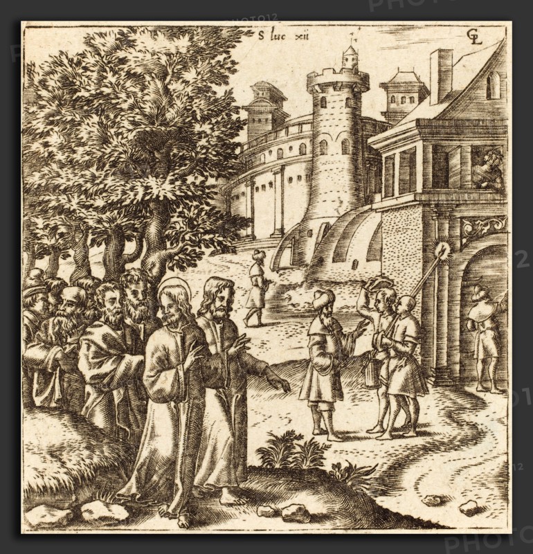 Léonard Gaultier (French, 1561 - 1641), Christ Teaching the Multitude, probably c. 1576-1580, engraving