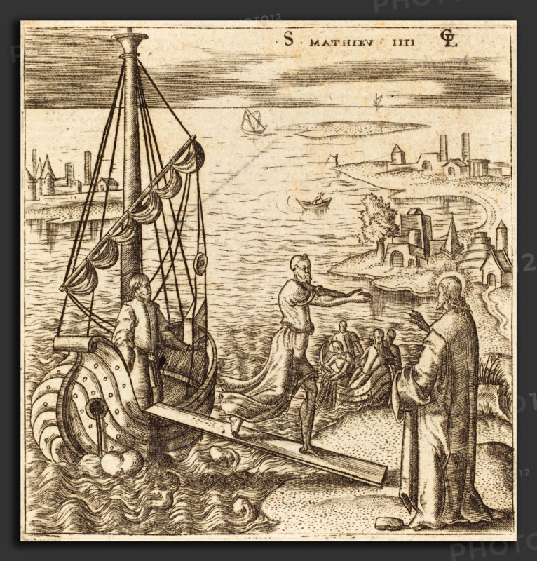 Léonard Gaultier (French, 1561 - 1641), Follow Me and I will Make You Fishers of Men, probably c. 1576-1580, engraving