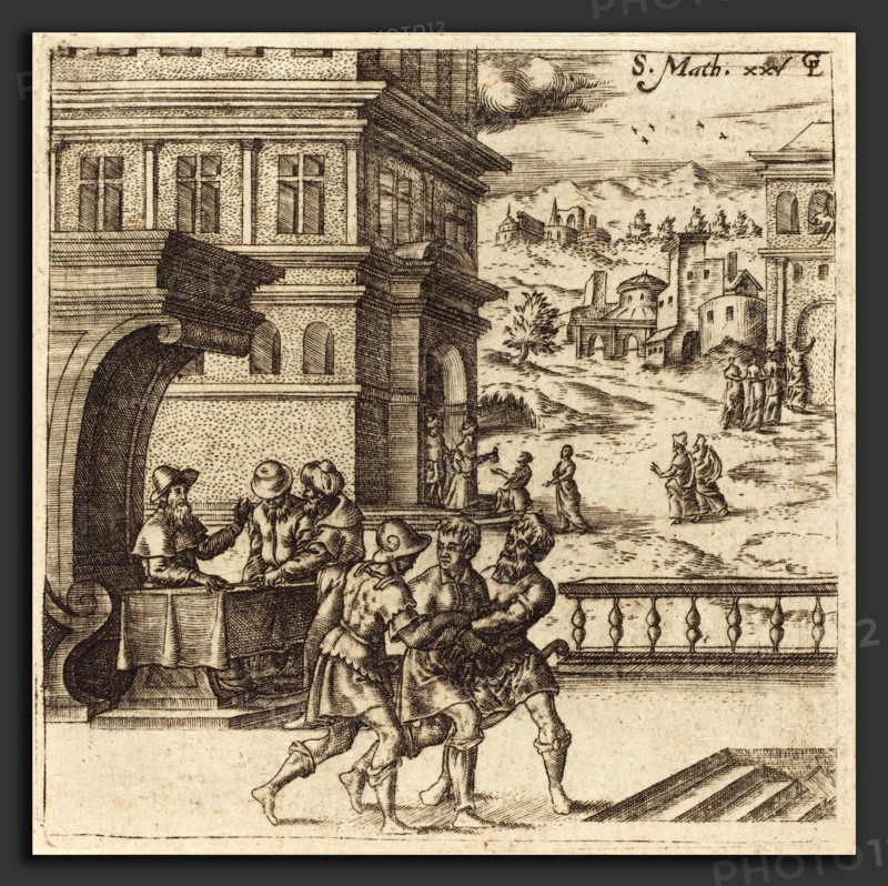 Léonard Gaultier (French, 1561 - 1641), Parable of the Talents  (The Worthless Servant Cast into the Outer Darkness), probably c. 1576-1580, engraving
