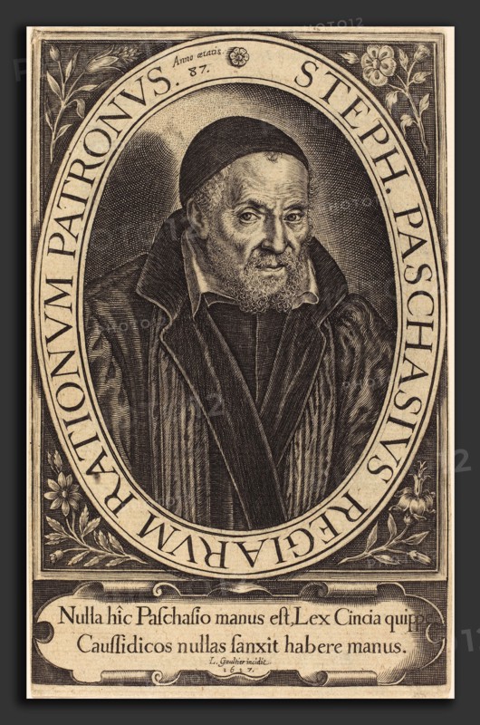 Léonard Gaultier (French, 1561 - 1641), Stephanus Paschinus, 1617, engraving
