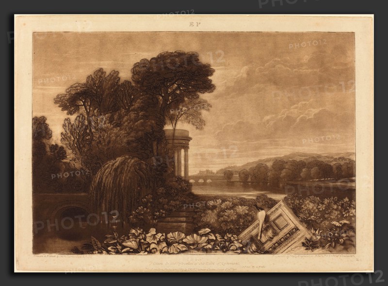 Joseph Mallord William Turner and William Say (British, 1768 - 1834), Isis, published 1819, etching and mezzotint