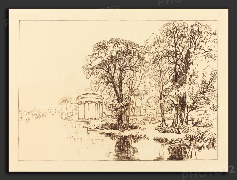 Joseph Mallord William Turner (British, 1775 - 1851), Isleworth, published 1819, etching
