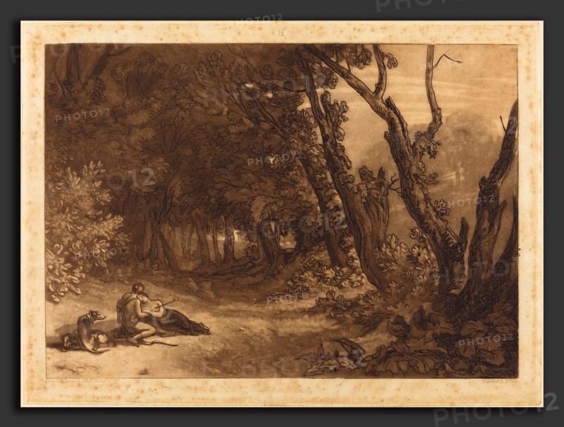 Joseph Mallord William Turner and George Clint (British, 1770 - 1854), Procris and Cephalus, published 1812, etching and mezzotint