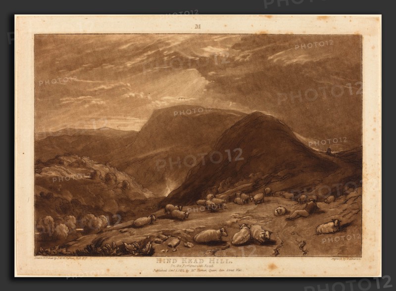 Joseph Mallord William Turner and Robert Dunkarton (British, 1744 - 1811-1817), Hind Head Hill, published 1811, etching and mezzotint