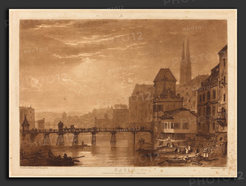 Joseph Mallord William Turner and Charles Turner (British, 1773 - 1857), Basle, published 1807, etching and mezzotint