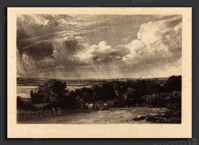 David Lucas after John Constable (British, 1802 - 1881), A Summerland, in or after 1829, mezzotint [progress proof]