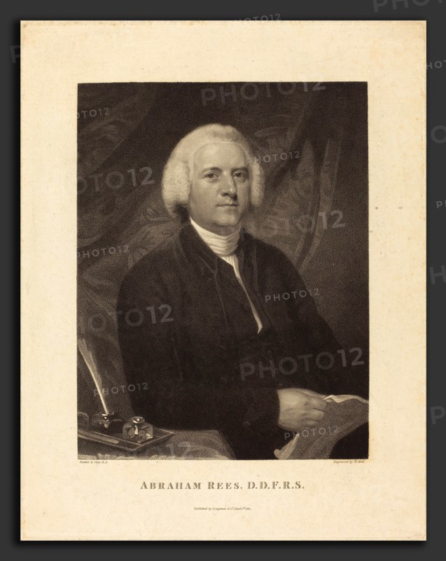 William Holl I after John Opie (British, 1771 - 1838), Abraham Rees, published 1811, stipple engraving