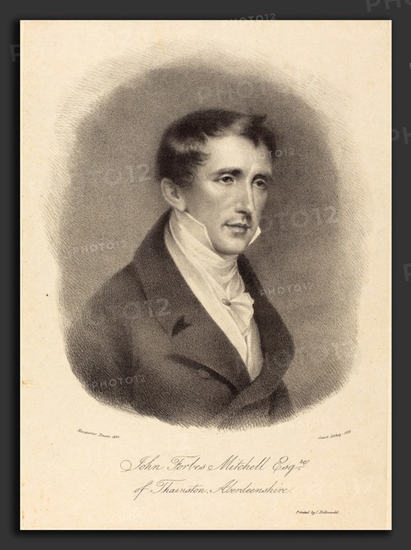 M. Gauci after John James Masquerier (British (?), active c. 1810-1846), John Forbes Mitchell, 1823, lithograph on papier colle