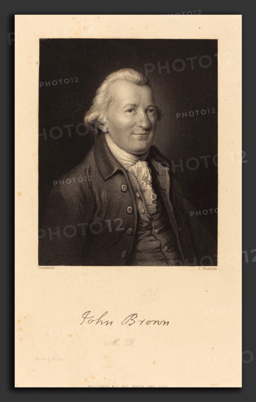 James Thomson after John Donaldson (British, 1789 - 1850), John Brown, M.D., published 1839, stipple engraving and etching