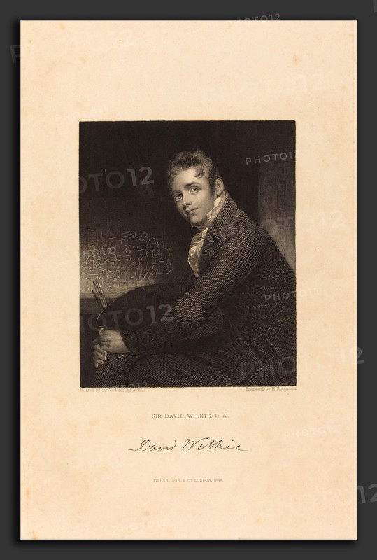 John Henry Robinson after Sir William Beechey (British, 1796 - 1871), Sir David Wilkie, R.A., published 1846, etching with stipple