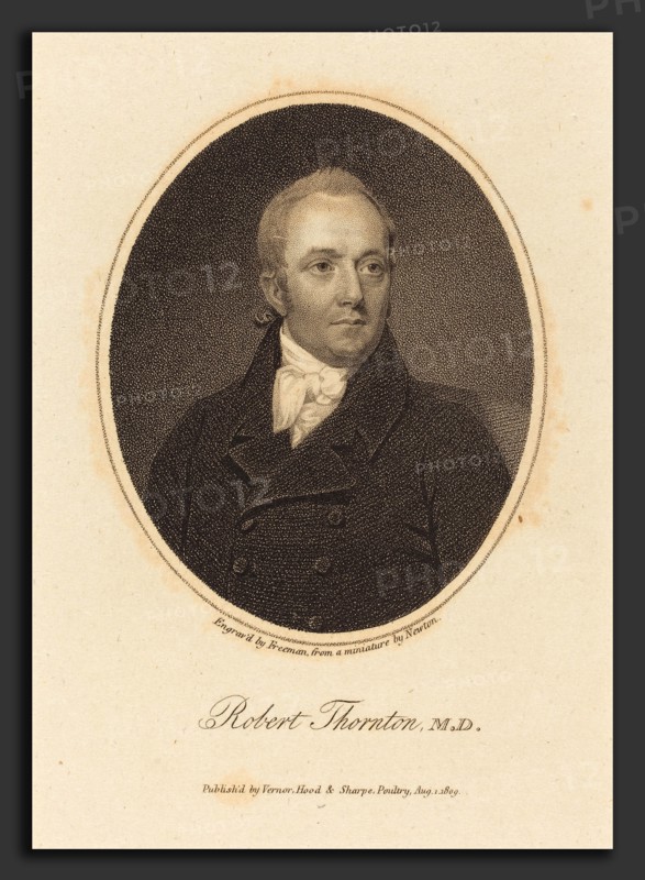 Samuel Freeman after William John Newton (British, 1773 - 1857), Robert Thornton, M.D., published 1809, stipple engraving