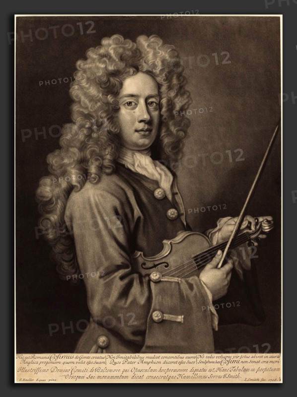 John Smith after Sir Godfrey Kneller (English, probably 1652 - 1742), Nicola Cosimo, 1706, mezzotint on laid paper