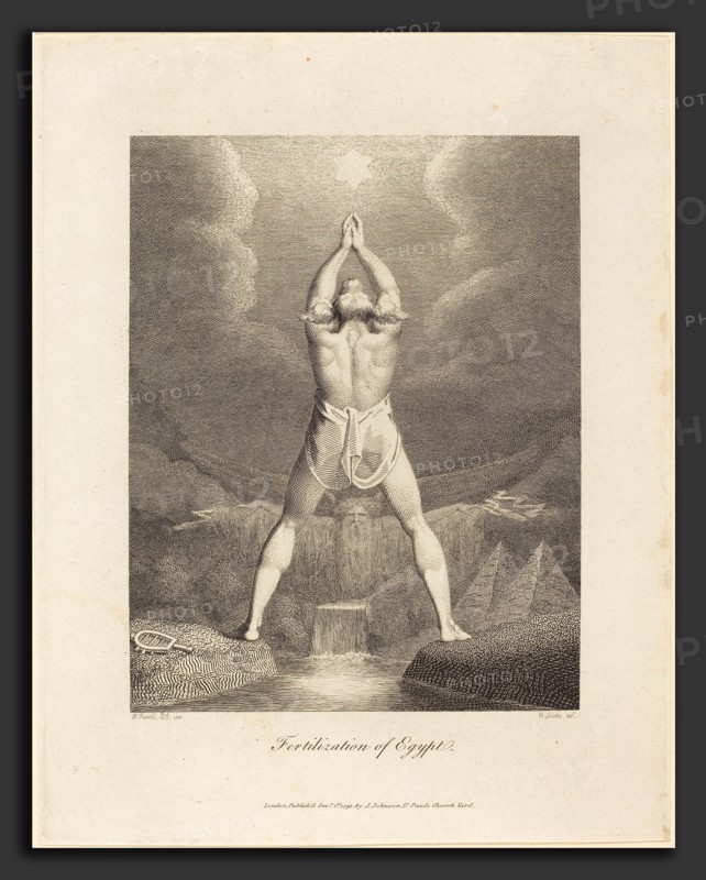 William Blake after Henry Fuseli (British, 1757 - 1827), Fertilization of Egypt, 1791, engraving